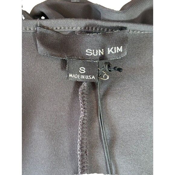 NEW Sun Kim Top Women Size Small Gray Minimalist Lagenlook Pullover Tunic - Picture 5 of 9